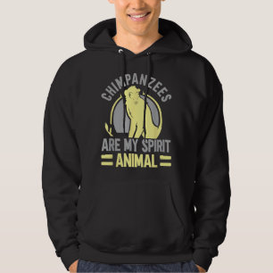 Veste À Capuche Les Chimpanzés Sont Mon Esprit Animal Chimp Singe 