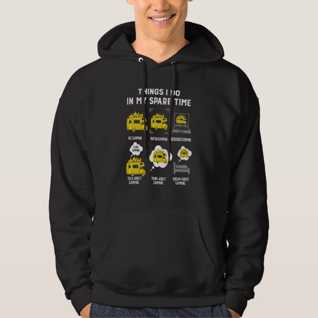 Veste À Capuche Les choses que je fais dans mon temps libre aller  (Devant)