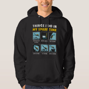 Veste À Capuche Les Choses Que Je Fais Dans Mon Temps Libre Plong
