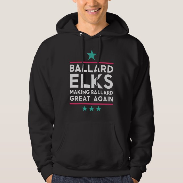 Veste À Capuche Les Elans font à Ballard une fois de plus grande (Devant)