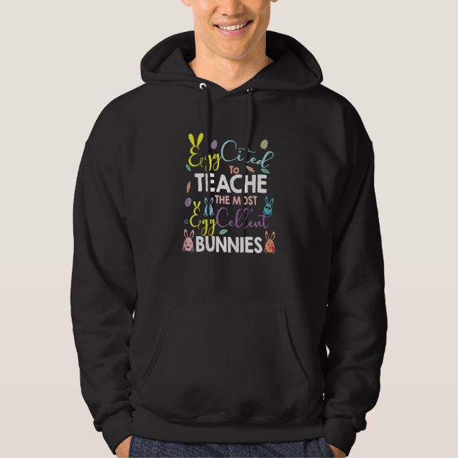 Veste À Capuche Les Femmes Invitées À Enseigner Le Bunnie Le Plus  (Devant)
