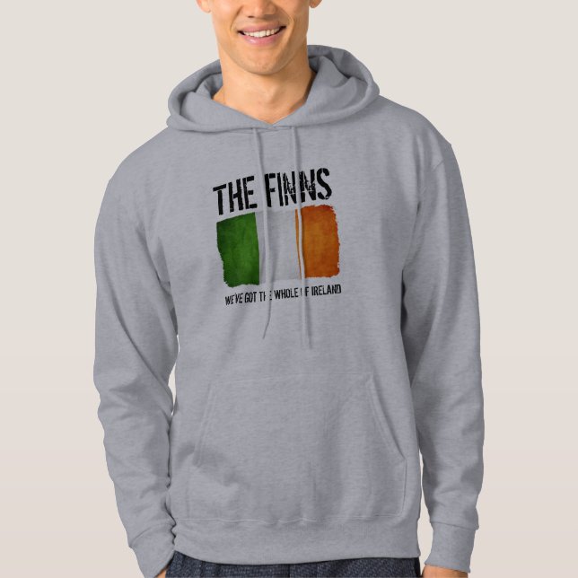 VESTE À CAPUCHE LES FINNS - 'WEVE A TOUTE L'IRLANDE' - DRAPEAU (Devant)