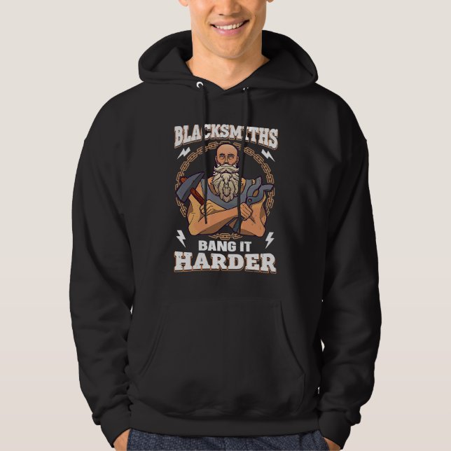 Veste À Capuche Les forgerons le frappent plus fort  Forgeron (Devant)