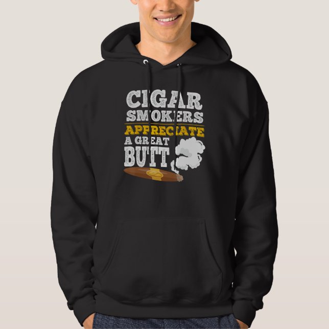 Veste À Capuche Les fumeurs de cigares apprécient un bon buste - F (Devant)