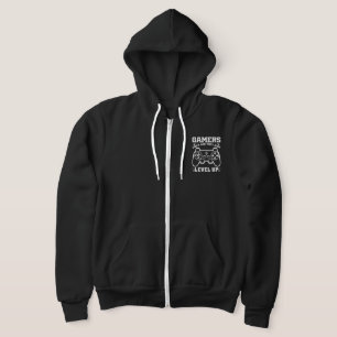Veste À Capuche Les gamers ne vieillissent pas ils juste niveler l