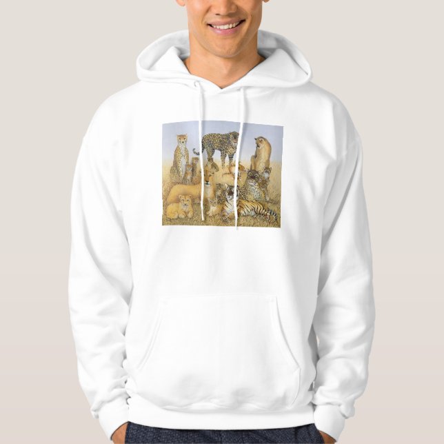 Veste À Capuche Les grands chats (Devant)