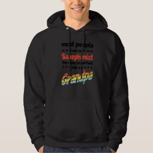 Veste À Capuche Les Hommes La Plupart Des Gens M'Appelent Saxophon