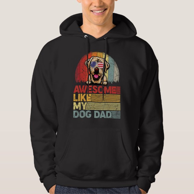 Veste À Capuche Les Hommes Perturbés Labrador Awome Comme Mon Chie (Devant)