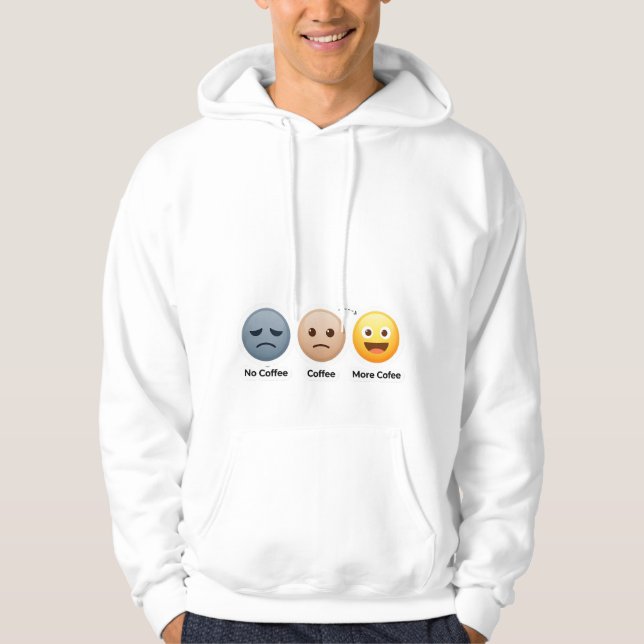 Veste À Capuche Les humeurs de The Coffee Journey (Devant)