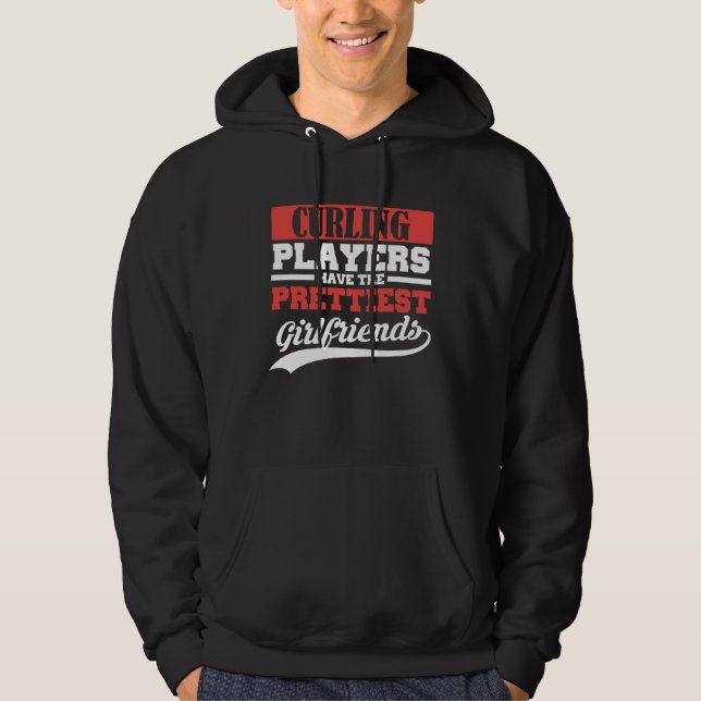 Veste À Capuche Les joueurs de curling ont les plus jolies petites (Devant)