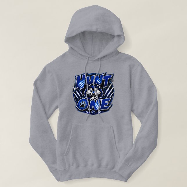 Veste À Capuche Les loups chassent comme un seul (Design devant)