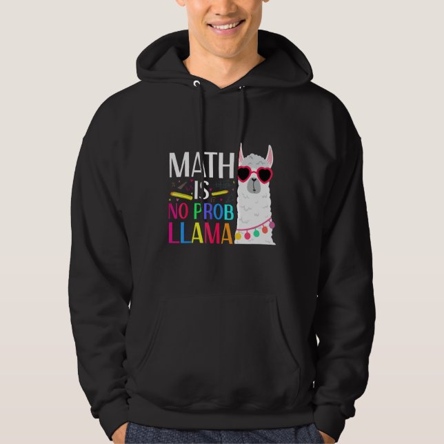 Veste À Capuche Les maths ne posent pas de problème Citation Profe (Devant)