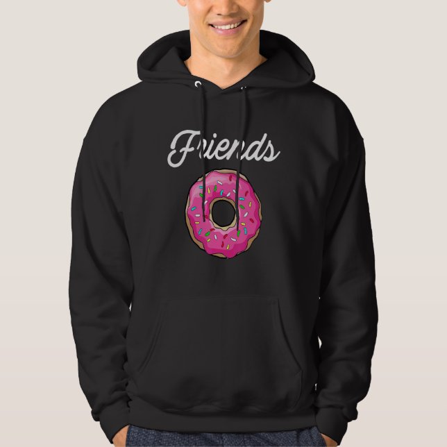 Veste À Capuche Les meilleurs beignets d'amis (Devant)