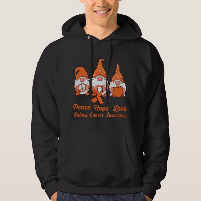 Veste À Capuche Les mignons génomes supportent le ruban orange Can (Devant)