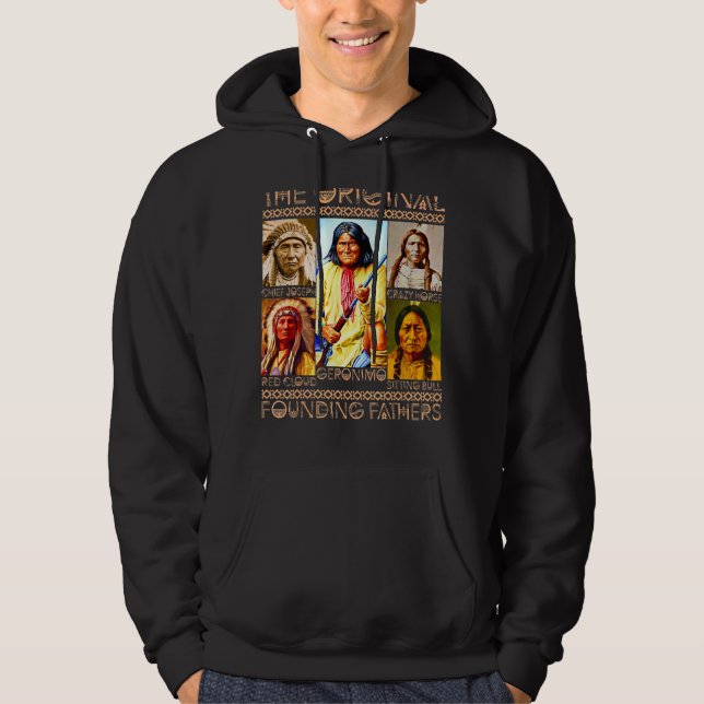 Veste À Capuche Les Pères Fondateurs Indiens Indiens Indiens (Devant)