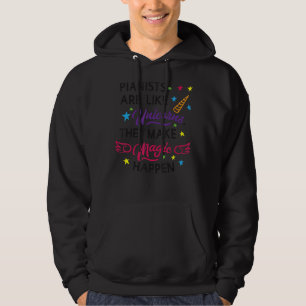 Veste À Capuche Les Pianistes Sont Comme Des Unicornes Ils Font La