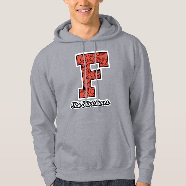 Veste À Capuche Les Pierrafeu | Monogramme de style collégial (Devant)