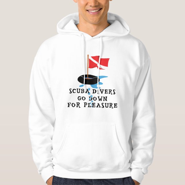 Veste À Capuche Les plongeurs autonomes vont chercher vers le bas (Devant)