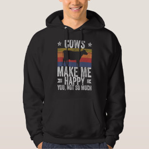 Veste À Capuche Les Vaches Agricoles Me Rendent Heureux Vous Pas T