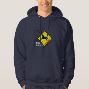 Veste À Capuche Les vrais hommes chevauchent des chevaux et fête d