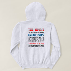 Veste À Capuche L'Esprit Du Seigneur Dieu Est Sur Moi Chrétien