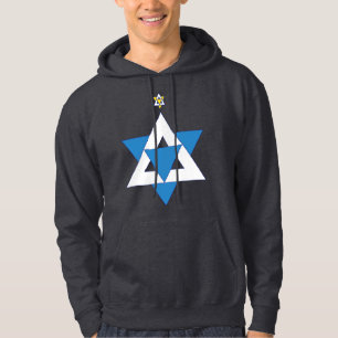 Veste À Capuche L'étoile de David Arbre de Noël