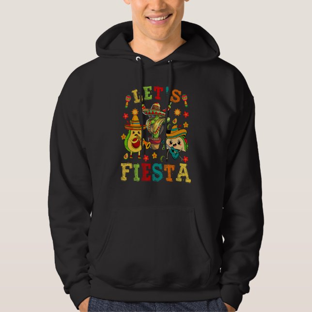 Veste À Capuche Lets Fiesta Cactus Avocado Taco mardi mexicain (Devant)