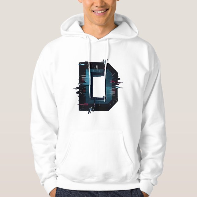 Veste À Capuche Lettre D : Dynamique, Distincte et Confortable ! (Devant)