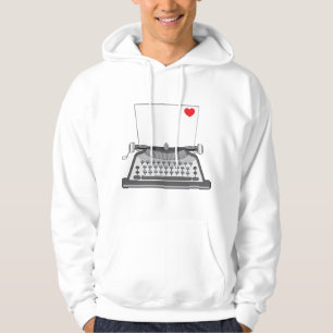 Veste À Capuche Lettre d'amour à la machine à écrire vintage