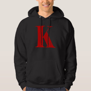 Veste À Capuche Lettre K Lettre initiale K Monogramme initial