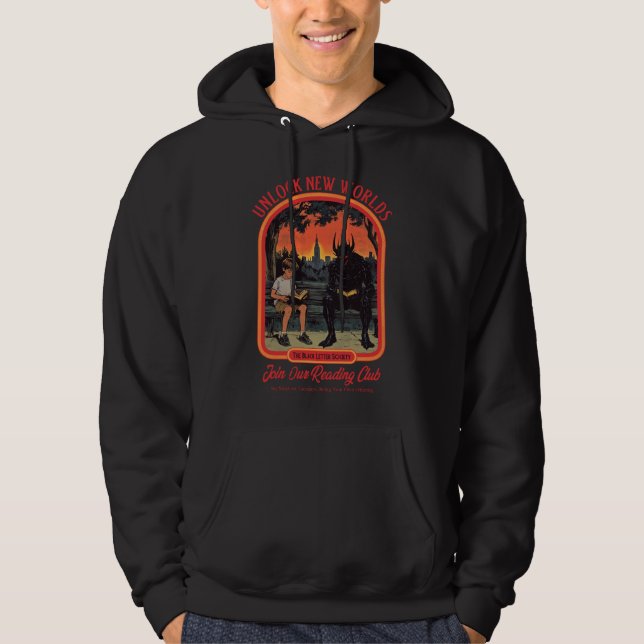 Veste À Capuche Lettre noire (Devant)