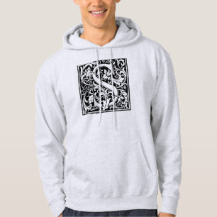 Veste À Capuche Lettre S Monogramme médiéval Art Nouveau