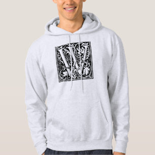 Veste À Capuche Lettre W Monogramme médiéval Art Nouveau
