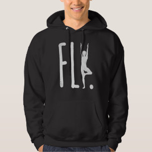 Veste À Capuche LETTRE Yoga Fly Art Humour Fierté Namaste