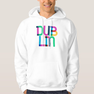 Veste À Capuche Lettres d'art pop de Dublin Irlande