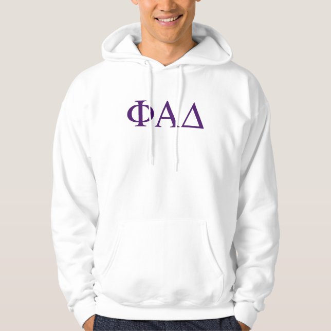 Veste À Capuche Lettres grecques Phi Alpha Delta (Devant)