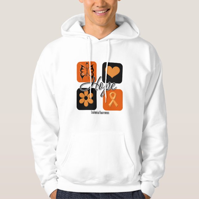 Veste À Capuche Leukemia Hope Love Sensibilisation (Devant)