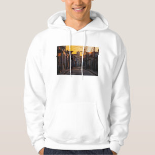 Veste À Capuche Lever de soleil au-dessus de rue de ville de