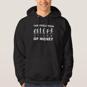 Veste À Capuche L'évolution de l'argent Bitcoin Blockchain BTC Cry