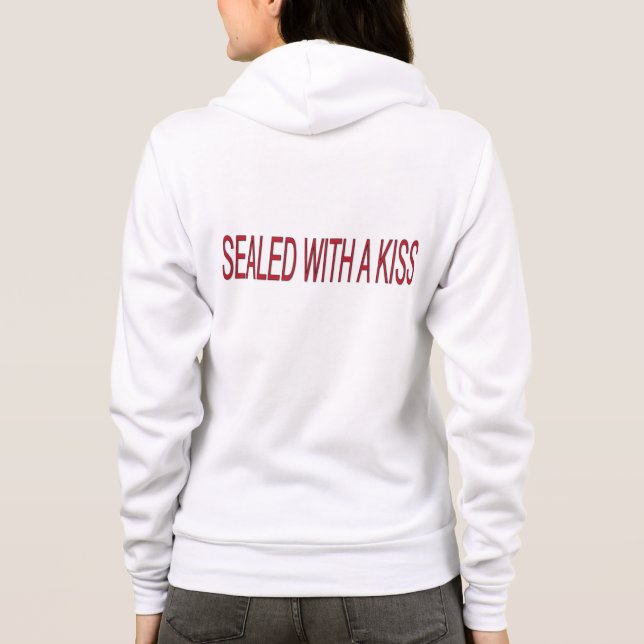 Veste À Capuche lèvres rouges (Dos)