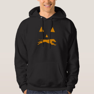 Veste À Capuche Lévrier Halloween Visage Effrayant Chien Classique
