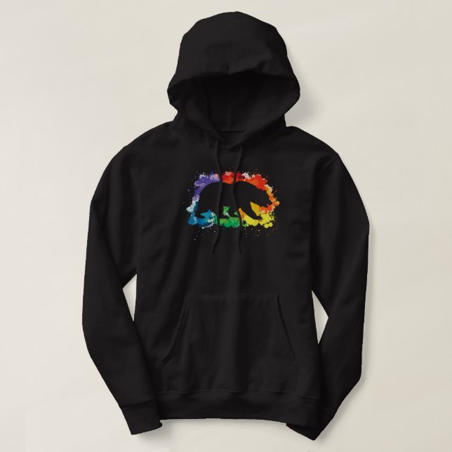 Veste À Capuche LGBT Drapeau Sons Gay Je suis en copie (Design devant)