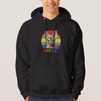 Veste À Capuche Lgbtq Ally Chat Rainbow Gay pride Drapeau Lgbt 22