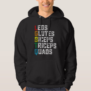 Veste À Capuche LGBTQ Jambes Fessiers Biceps Triceps Quadriceps Dr