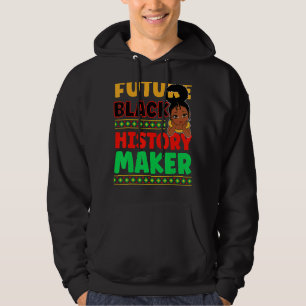 Veste À Capuche L'histoire noire future rend fière l'Amérique afri