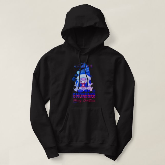 Veste À Capuche L'HIVER EST GNOME drôle gnome de noël (Design devant)