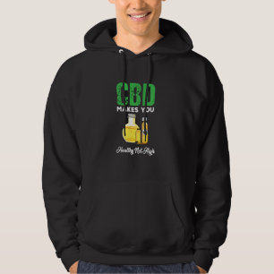 Veste À Capuche L'Huile Cbd Mignonne Vous Rend En Bonne Santé Pas