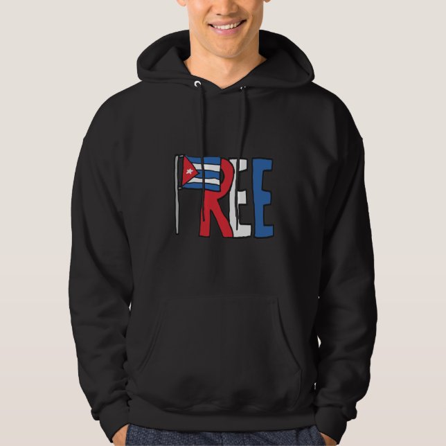 Veste À Capuche Libérer Cuba (Devant)