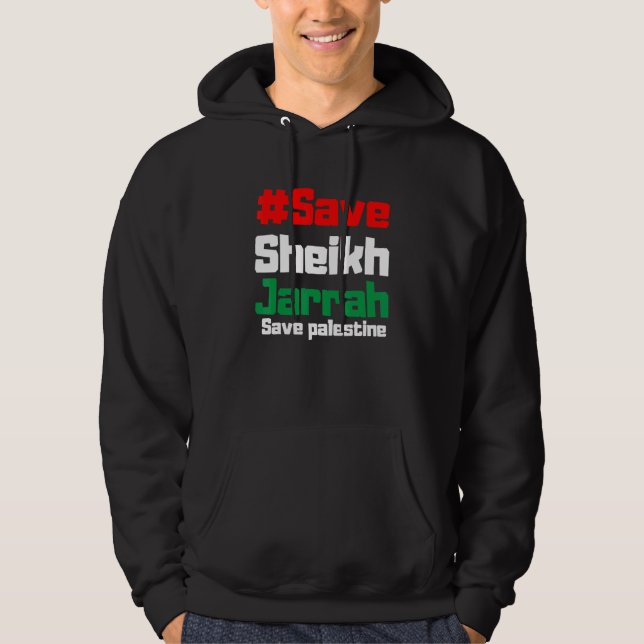 Veste À Capuche Libérer Gaza Palestine Indicateur arabe (Devant)