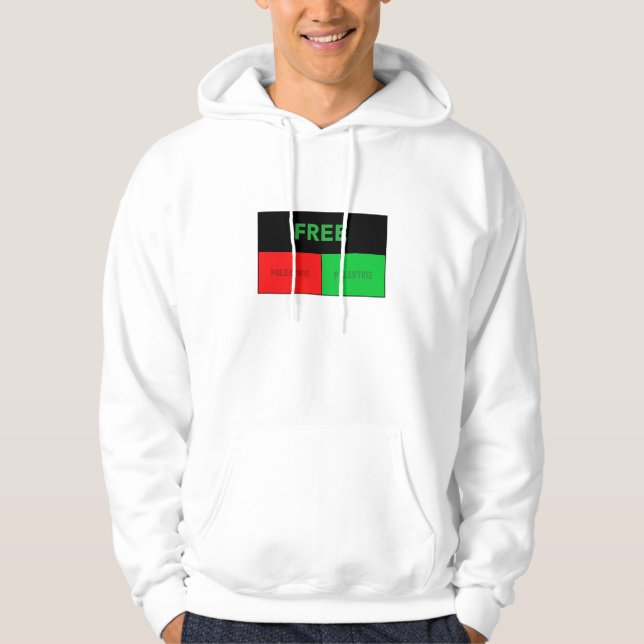 Veste À Capuche Libérer le génocide de Gaza (Devant)